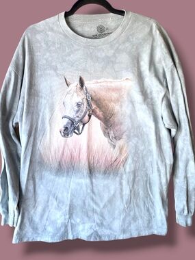 The Mountain Horse Graphic Long Sleeve Tee 100% Cotton
